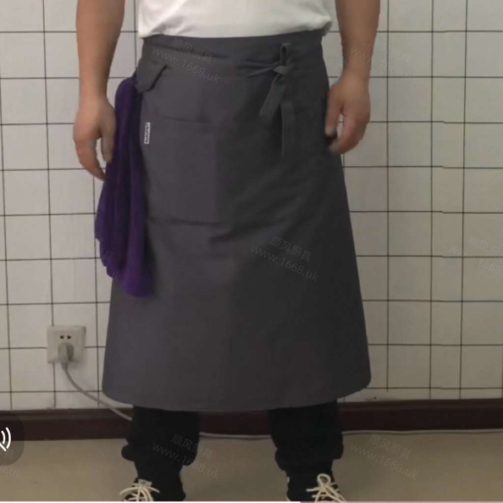 黑色围裙 带毛巾绊