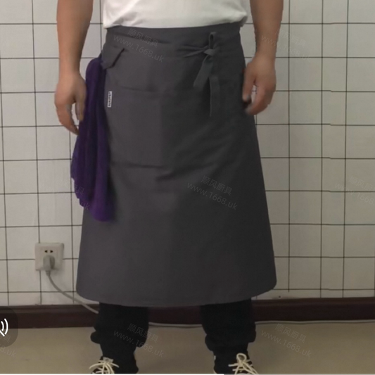 黑色围裙 带毛巾绊